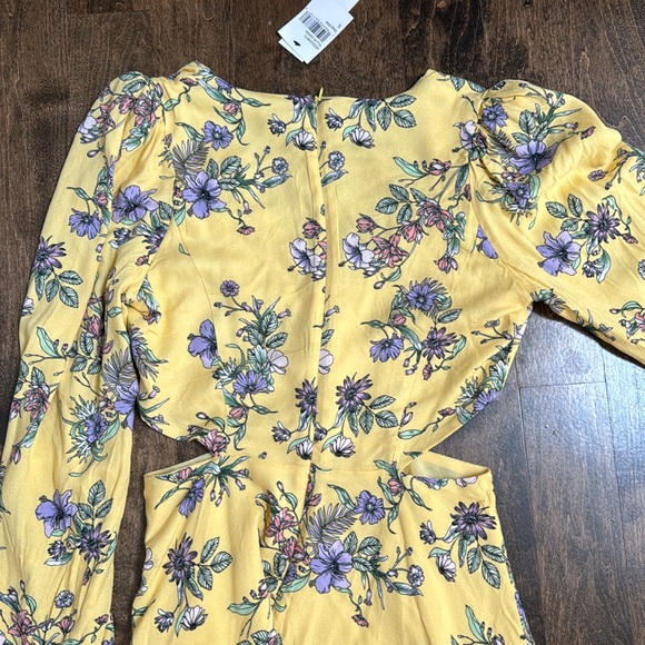 AFRM loa Angeles dress in yellow garden size Small - Picture 3 of 5